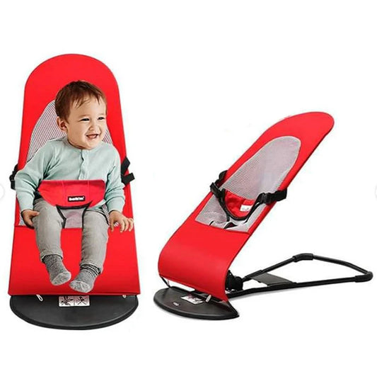 Foldable Baby Bouncer Chair with Toy Bar | Soft Jumping Seat for Babies 1-4 Years | 1-10kg Safe Harness & Mesh Back