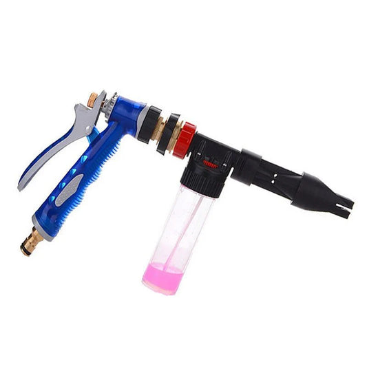 Multifunctional Foam Car Wash Water Gun | 10M Jet Manual Spray | Copper Nozzle & Interface | No Power Needed