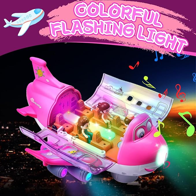 Pink Large Airplane for Kids